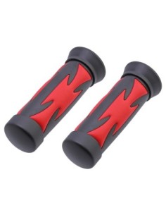 Grips 7/8 long 135mm Iron Cross Black/Red.